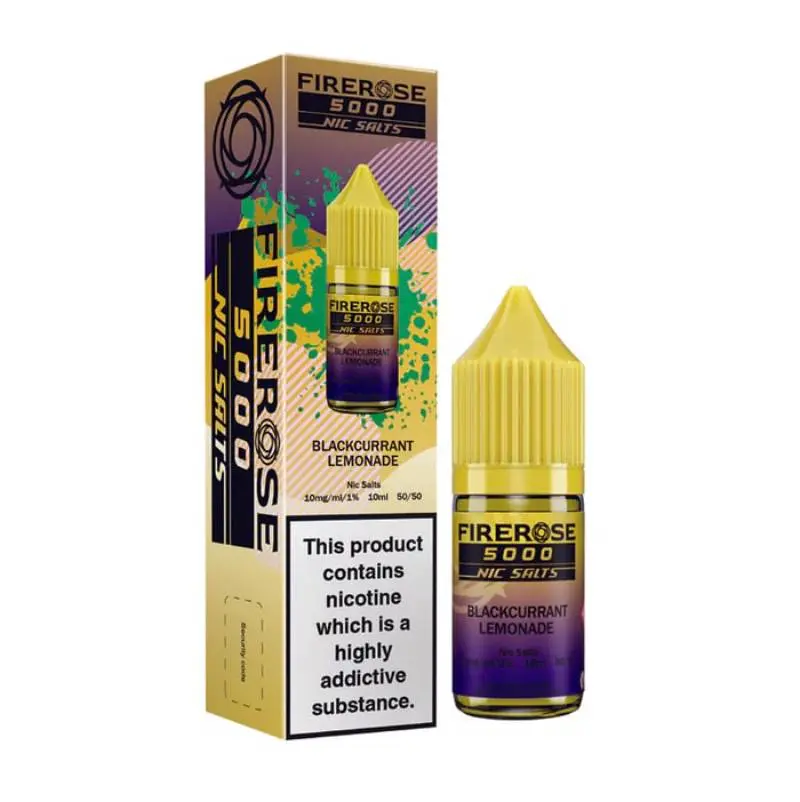 Blackcurrant Lemonade Nic Salt E-Liquid by Firerose 5000 Nic salt 10ml